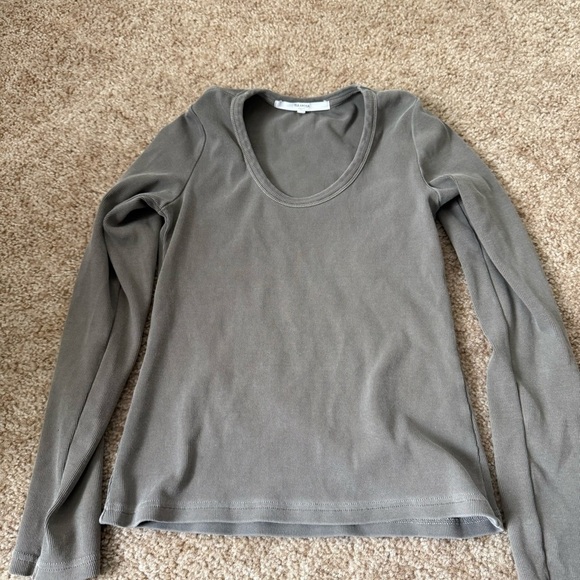 Tularosa Long sleeve green/grey top - Picture 1 of 2